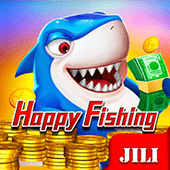 Happy Fishing cheerful sea icon